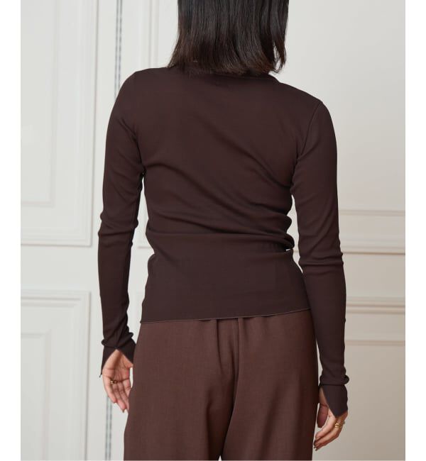 IENA LA BOUCLE「《予約》IENA LA BOUCLE コットンリブカーディガン」|カーディガン|