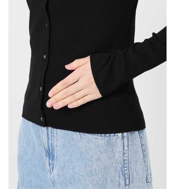 IENA LA BOUCLE「《予約》IENA LA BOUCLE コットンリブカーディガン」|カーディガン|