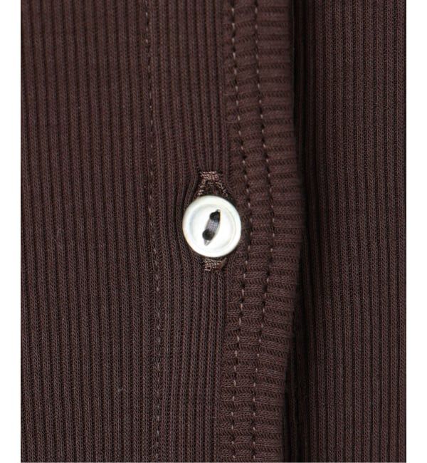 IENA LA BOUCLE「《予約》IENA LA BOUCLE コットンリブカーディガン」|カーディガン|