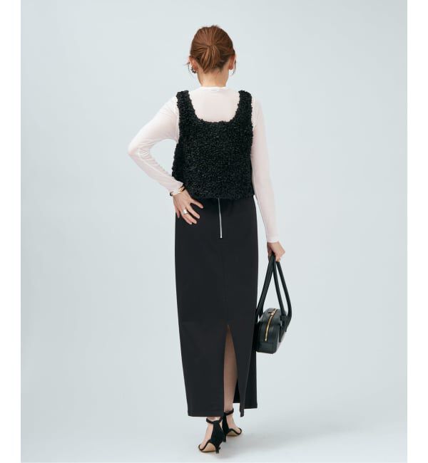 VERMEIL par iena「シアーフライス クルーネックロングスリーブプルオーバー」|Tシャツ・カットソー|