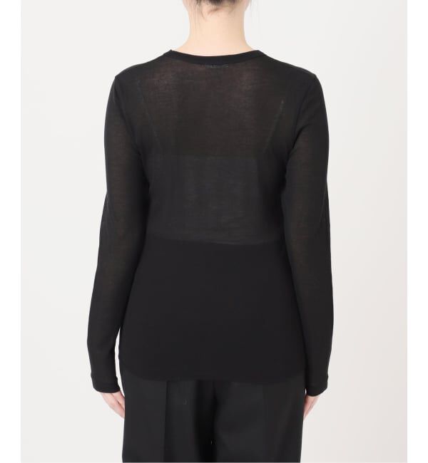 VERMEIL par iena「シアーフライス クルーネックロングスリーブプルオーバー」|Tシャツ・カットソー|