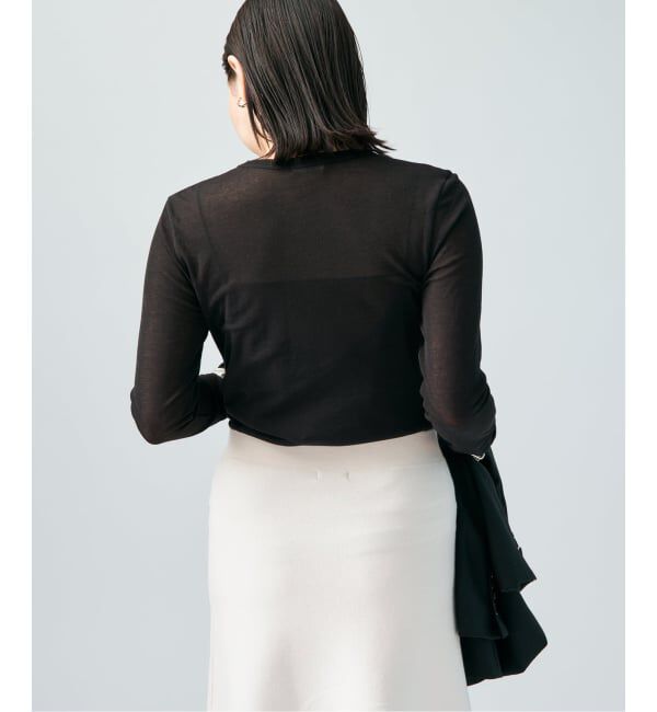 VERMEIL par iena「シアーフライス クルーネックロングスリーブプルオーバー」|Tシャツ・カットソー|