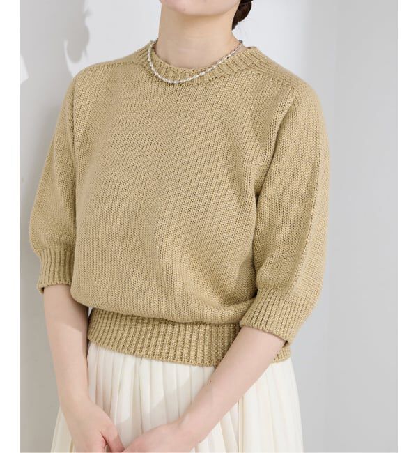 IENA「POLISHコットンプルオーバー」|ニット・セーター|