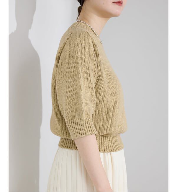 IENA「POLISHコットンプルオーバー」|ニット・セーター|
