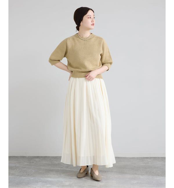 IENA「POLISHコットンプルオーバー」|ニット・セーター|