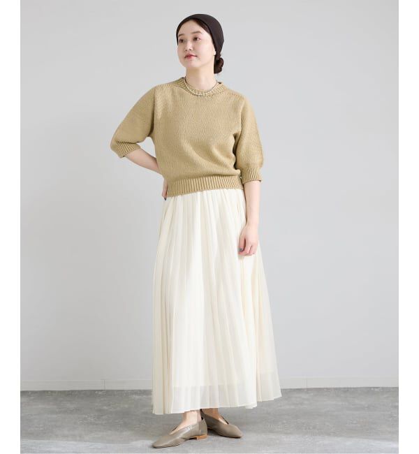 IENA「POLISHコットンプルオーバー」|ニット・セーター|