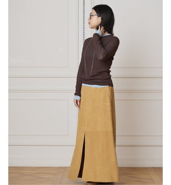 IENA LA BOUCLE「《追加予約》IENA LA BOUCLE 水撚りガスフライスクルーロングTシャツ」|Tシャツ・カットソー|