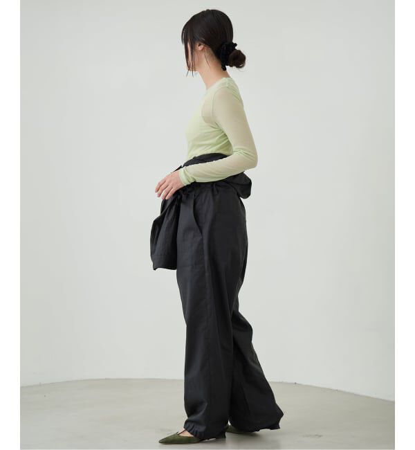 IENA LA BOUCLE「《追加予約》IENA LA BOUCLE 水撚りガスフライスクルーロングTシャツ」|Tシャツ・カットソー|