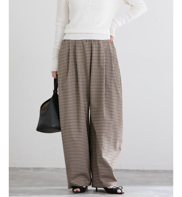 IENA「THE M ワイドタックパンツ」|その他|