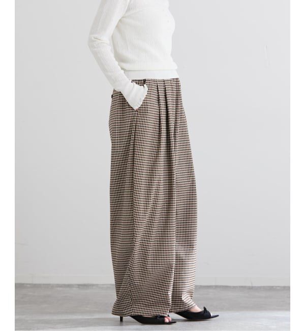 IENA「THE M ワイドタックパンツ」|その他|