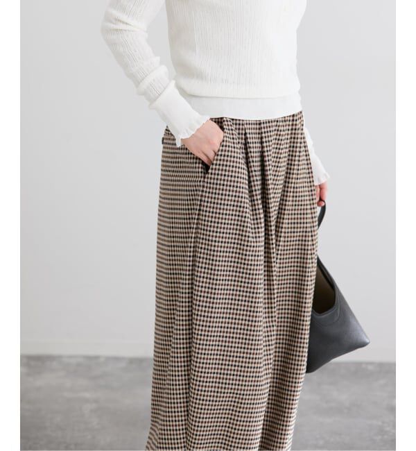 IENA「THE M ワイドタックパンツ」|その他|