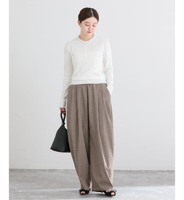 IENA「THE M ワイドタックパンツ」|その他|