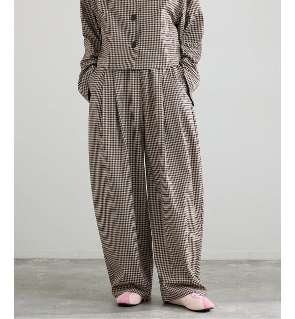 IENA「THE M ワイドタックパンツ」|その他|