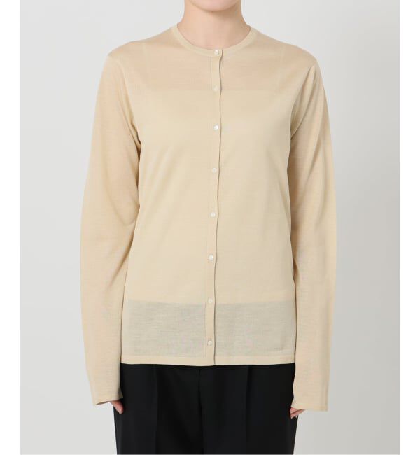 VERMEIL par iena「《予約》シルク MIX クルーネックカーディガン」|カーディガン|
