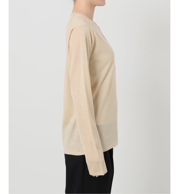 VERMEIL par iena「《予約》シルク MIX クルーネックカーディガン」|カーディガン|