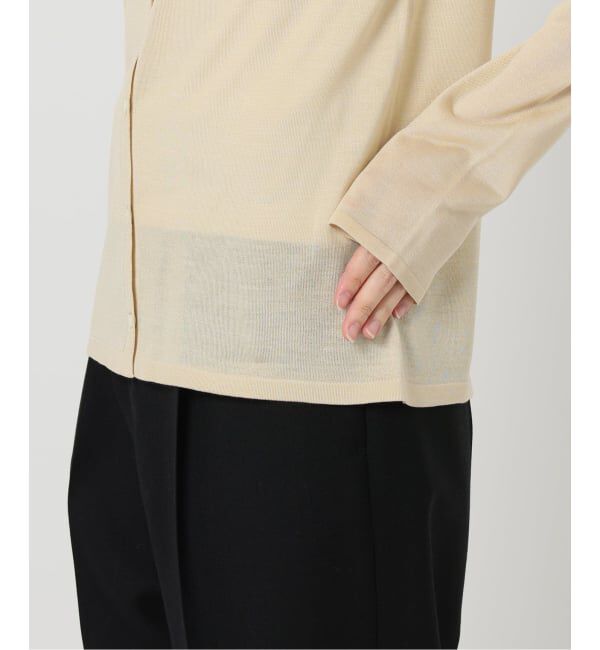 VERMEIL par iena「《予約》シルク MIX クルーネックカーディガン」|カーディガン|