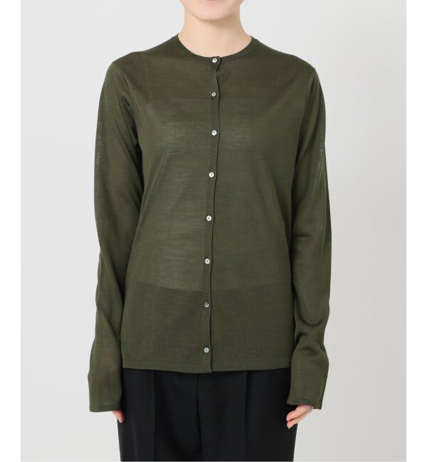 VERMEIL par iena「《予約》シルク MIX クルーネックカーディガン」|カーディガン|