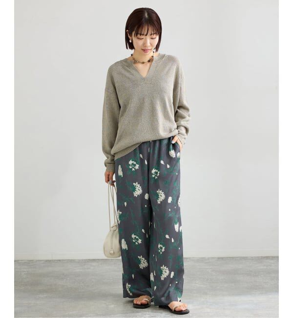 IENA「Deveauxボタニカルフラワープリントパンツ」|その他|