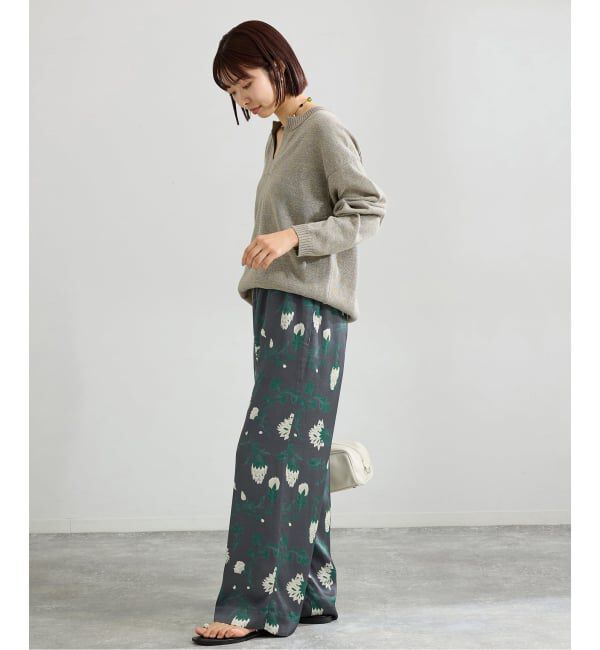 IENA「Deveauxボタニカルフラワープリントパンツ」|その他|