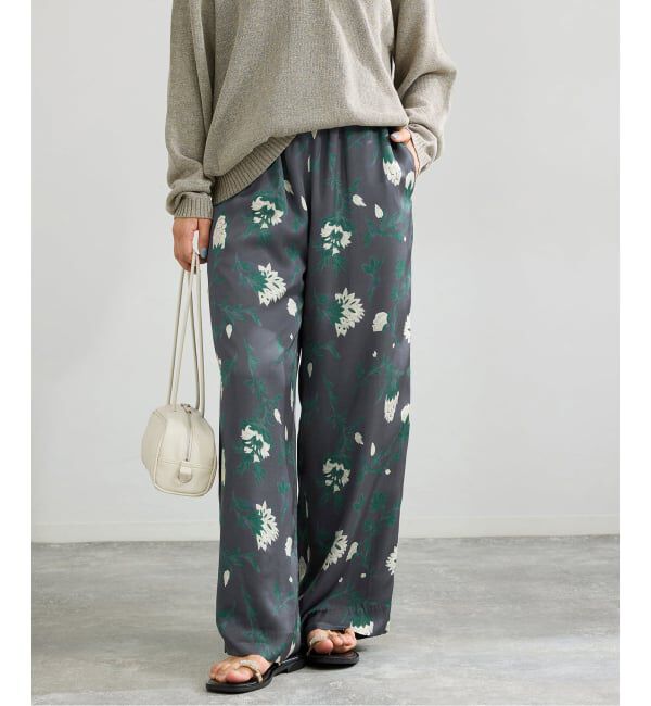 IENA「Deveauxボタニカルフラワープリントパンツ」|その他|