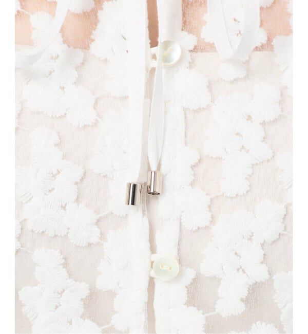 IENA「フラワー刺繍レース2WAYブラウス」|シャツ・ブラウス|