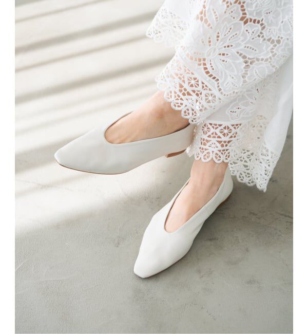 IENA「《追加予約》IENA フラットシューズ IE5C-0420」|その他|ホワイト