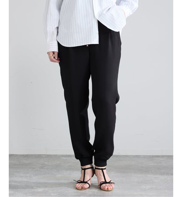 IENA「《追加予約》イージージョガーパンツ」|その他|ブラック