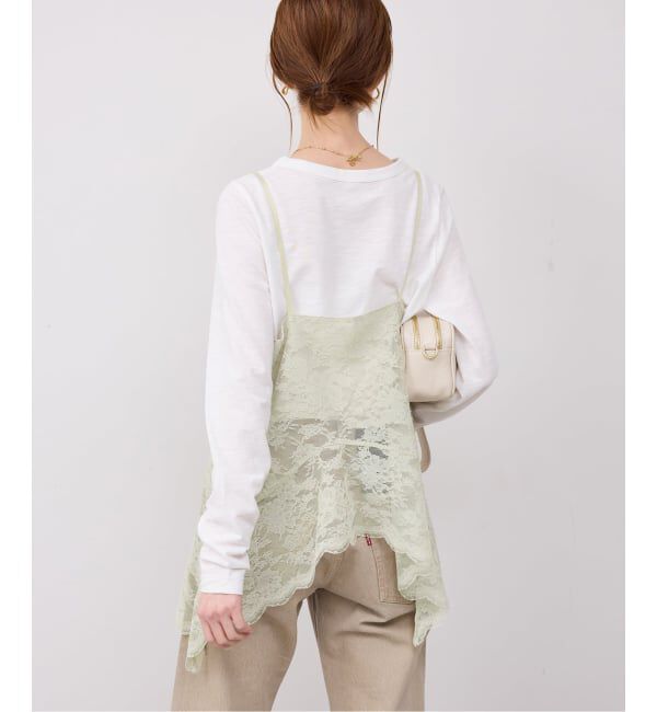 SLOBE IENA「レースペプラムキャミソール」|キャミソール|