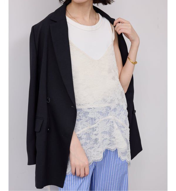 SLOBE IENA「レースペプラムキャミソール」|キャミソール|