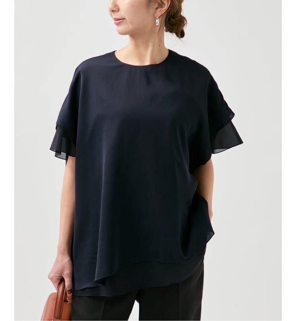 VERMEIL par iena「《予約》Spun satin レイヤードブラウス」|シャツ・ブラウス|