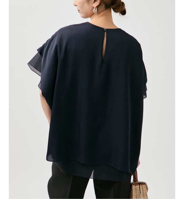 VERMEIL par iena「《予約》Spun satin レイヤードブラウス」|シャツ・ブラウス|