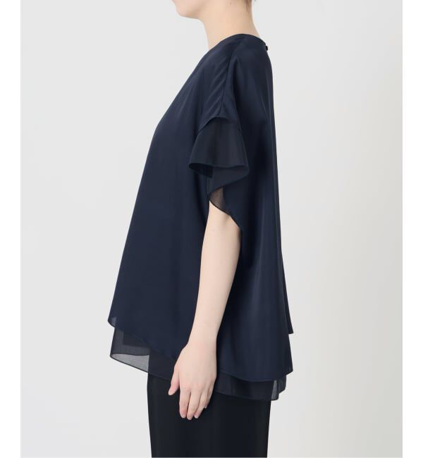 VERMEIL par iena「《予約》Spun satin レイヤードブラウス」|シャツ・ブラウス|