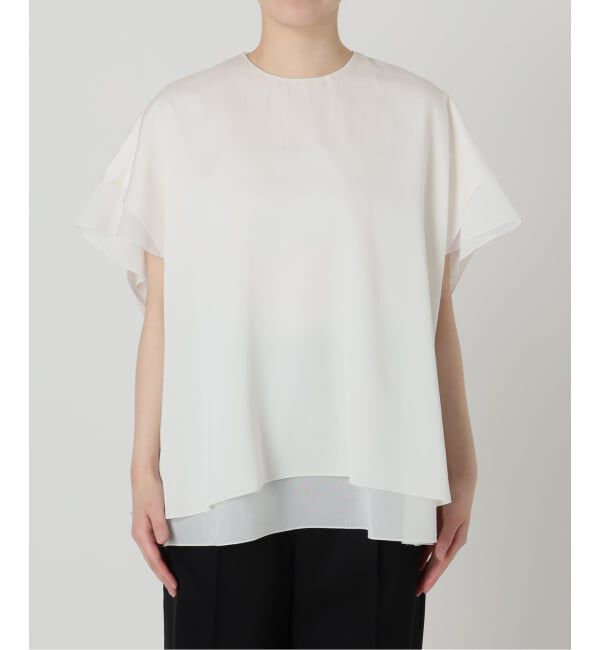 VERMEIL par iena「《予約》Spun satin レイヤードブラウス」|シャツ・ブラウス|