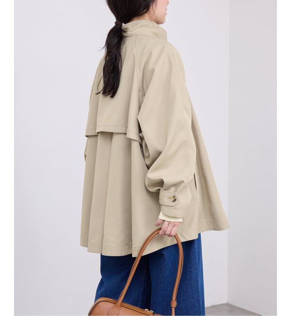 SLOBE IENA「《WEB限定/追加3予約》撥水テントラインコート」|その他|ベージュ