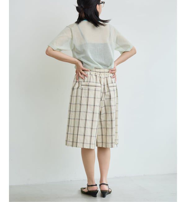 IENA LA BOUCLE「IENA LA BOUCLE P/Lチェックハーフパンツ」|その他|