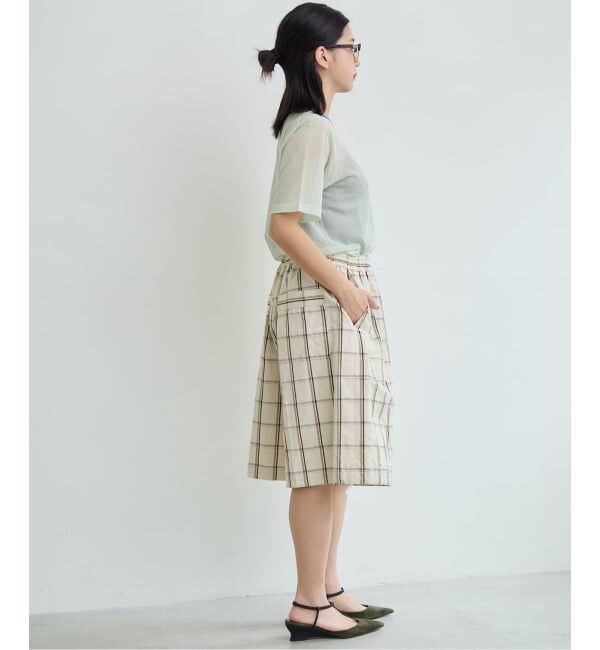 IENA LA BOUCLE「IENA LA BOUCLE P/Lチェックハーフパンツ」|その他|
