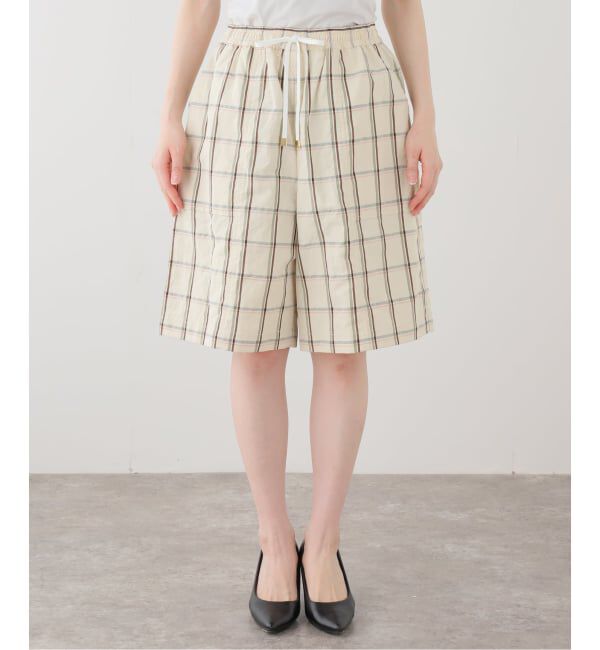 IENA LA BOUCLE「IENA LA BOUCLE P/Lチェックハーフパンツ」|その他|