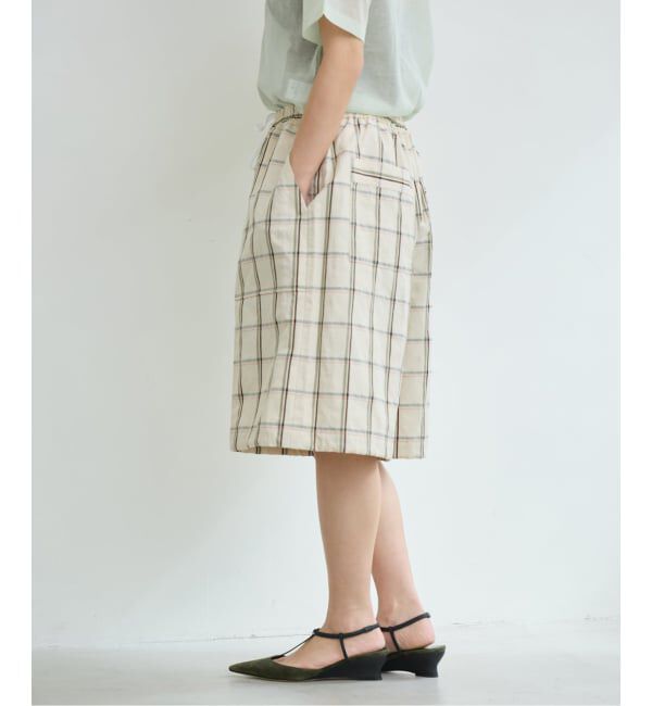 IENA LA BOUCLE「IENA LA BOUCLE P/Lチェックハーフパンツ」|その他|