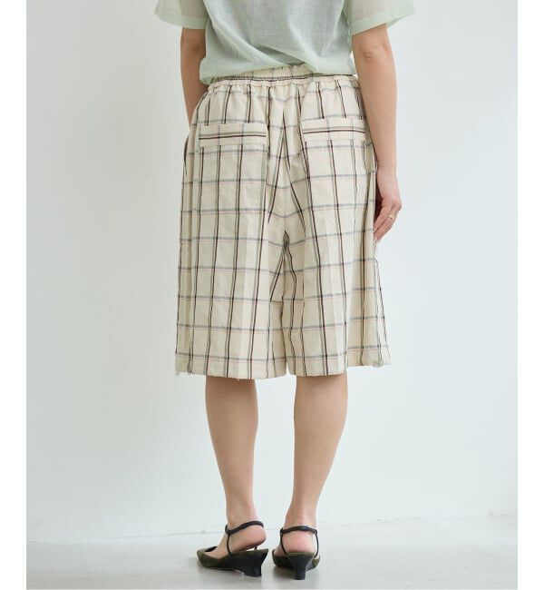 IENA LA BOUCLE「IENA LA BOUCLE P/Lチェックハーフパンツ」|その他|