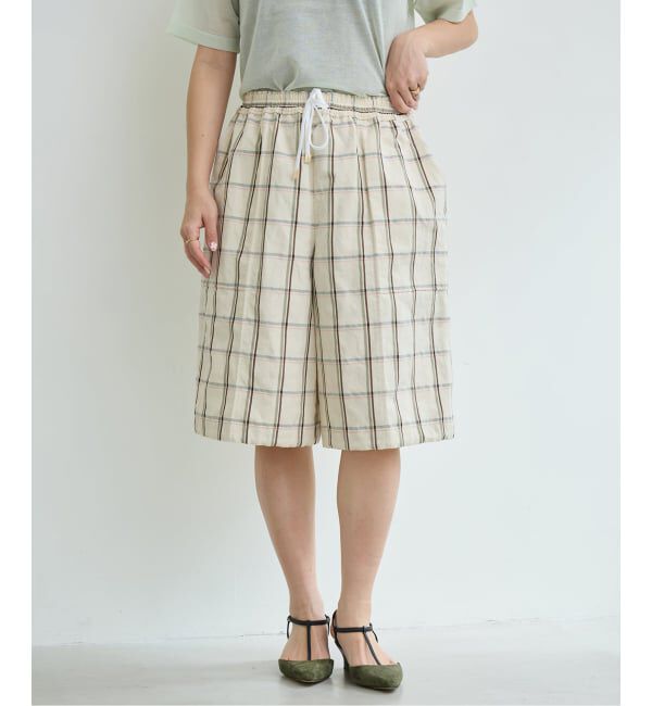 IENA LA BOUCLE「IENA LA BOUCLE P/Lチェックハーフパンツ」|その他|