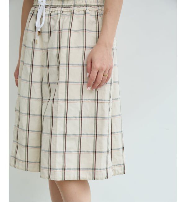 IENA LA BOUCLE「IENA LA BOUCLE P/Lチェックハーフパンツ」|その他|