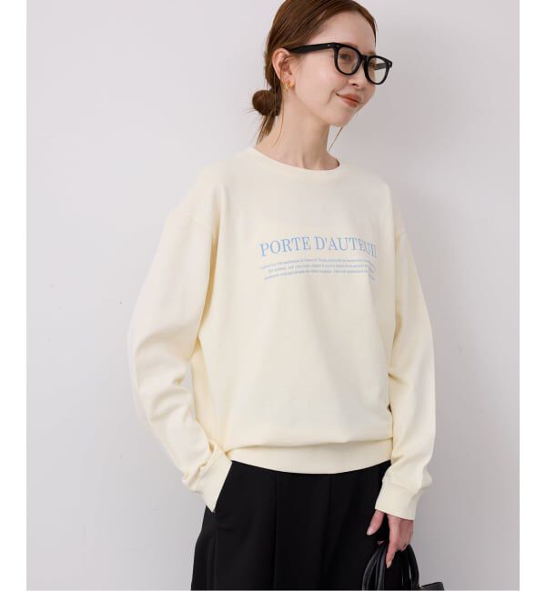 SLOBE IENA「フラッフィーテリービンテージロゴ ロングスリーブ TEE」|スウェット・ジャージ|