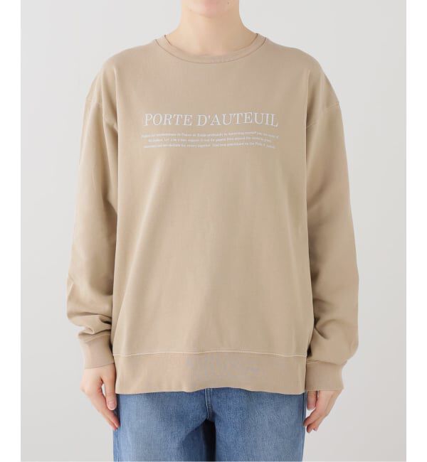 SLOBE IENA「フラッフィーテリービンテージロゴ ロングスリーブ TEE」|スウェット・ジャージ|