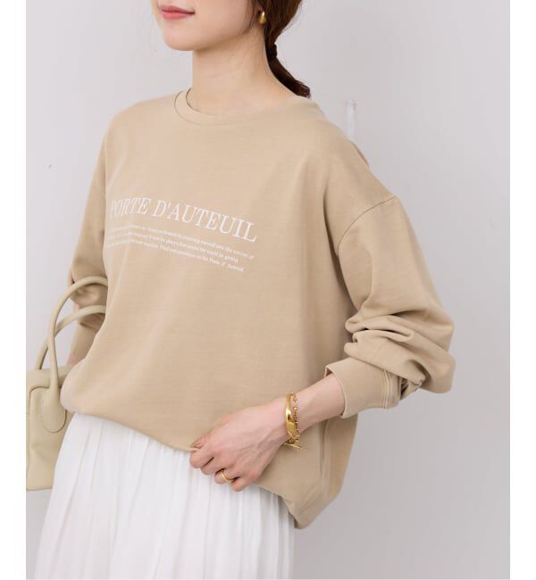 SLOBE IENA「フラッフィーテリービンテージロゴ ロングスリーブ TEE」|スウェット・ジャージ|