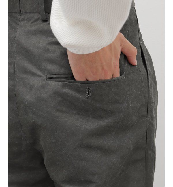 EDIFICE「m&rsquo;s braque(エムズ ブラック) for BOUCLE バイオエイジングタックワイドハ」|スラックス|