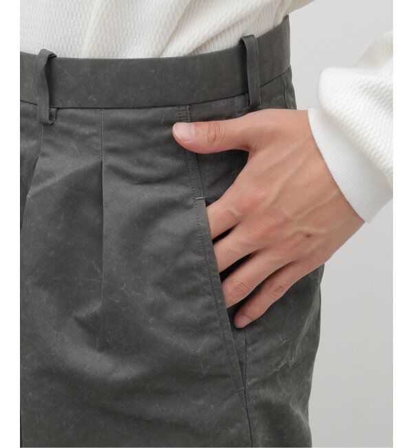 EDIFICE「m&rsquo;s braque(エムズ ブラック) for BOUCLE バイオエイジングタックワイドハ」|スラックス|