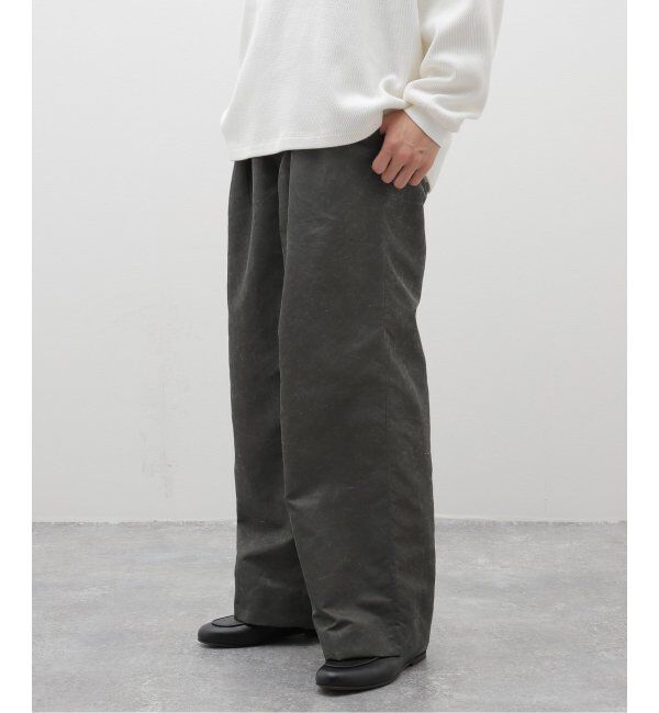 EDIFICE「m&rsquo;s braque(エムズ ブラック) for BOUCLE バイオエイジングタックワイドハ」|スラックス|