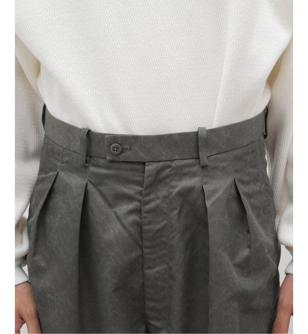 EDIFICE「m&rsquo;s braque(エムズ ブラック) for BOUCLE バイオエイジングタックワイドハ」|スラックス|