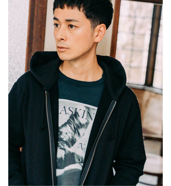 EDIFICE「LOOPWHEELER &times; LOWERCASE for EDIFICE ライトツリウラケ ジップパーカー」|パーカー|