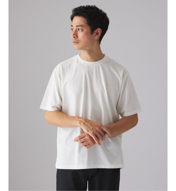 EDIFICE「E. SILK MIX JQ NECK Tシャツ」|Tシャツ・カットソー|